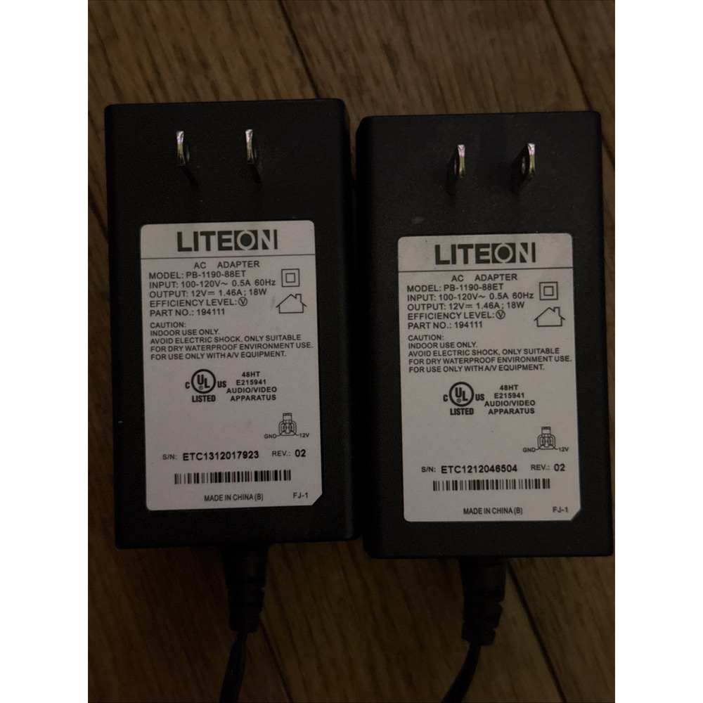 Original Dish Hopper LITEON 12V1 46A 18W  AC Power Adapter PB-1190-88ET